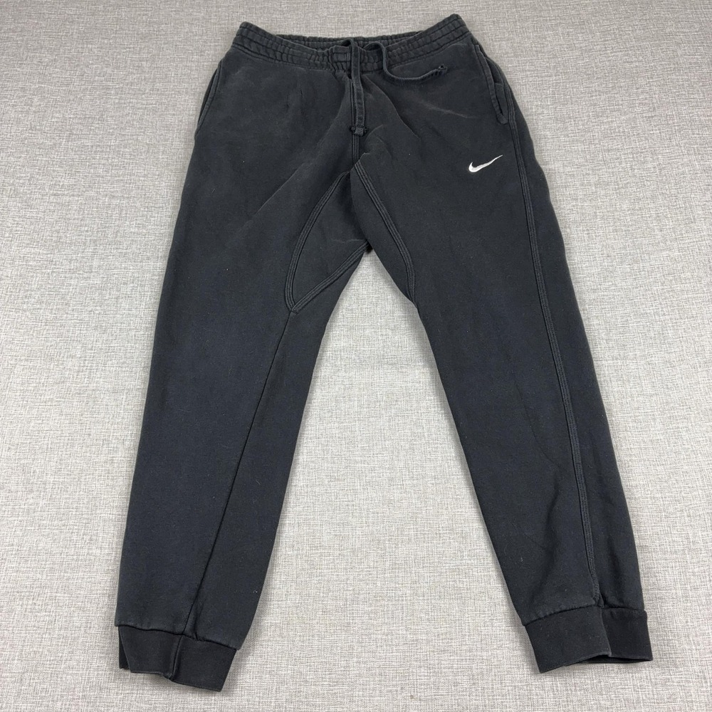 Nike Sweatpants Mens Medium Black Fleece Joggers Elastic Waist Pockets Athletic